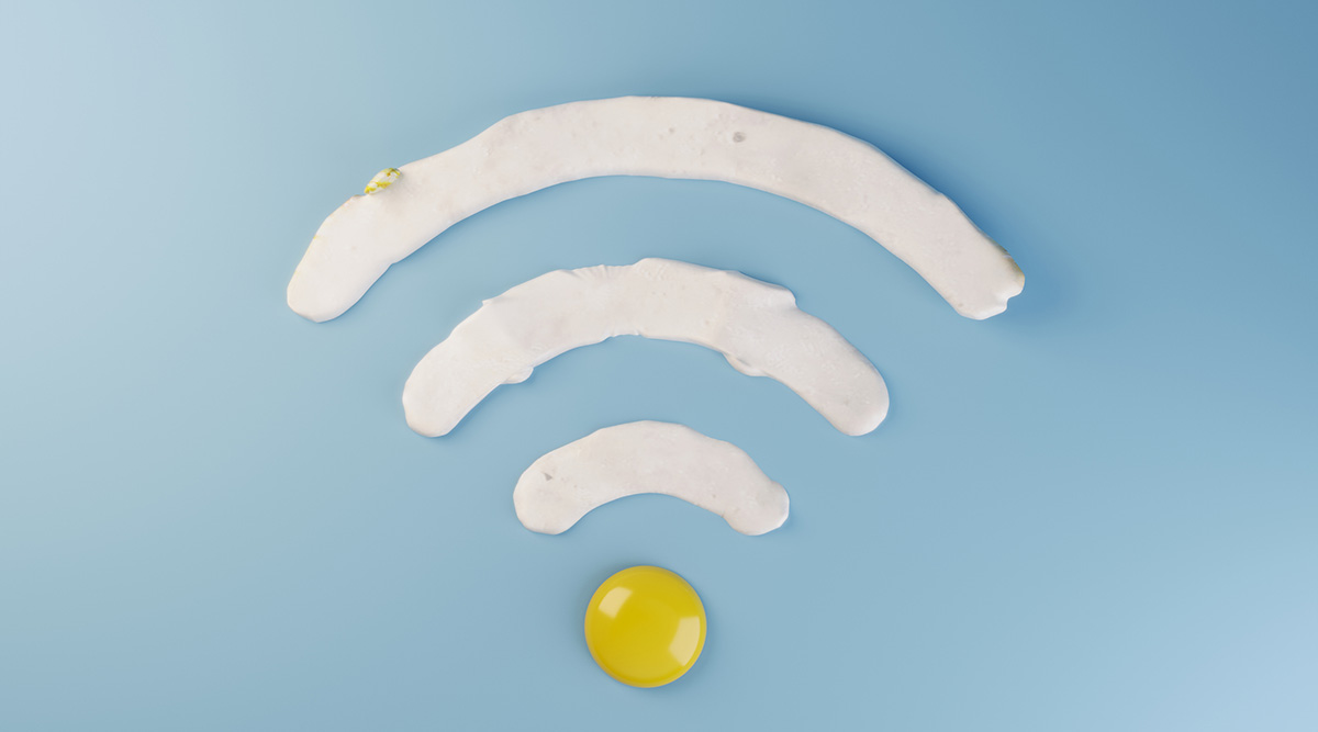 WIfi signal symbol.