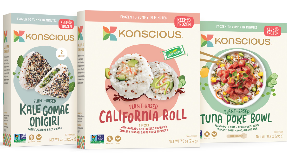 Asian-inspired, plant-based lineup from Konscious Foods